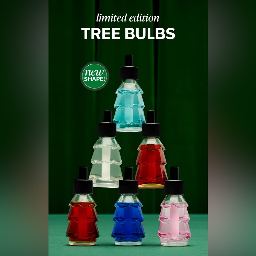 Limited Edition, 5 Tree-Shaped, Speciality Wallflowers, Bath & Body Works